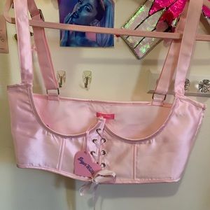 Sugar Thrillz Pink Corset Top